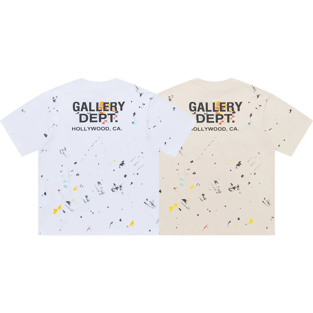 Model D136 Gallery dept American trendy brand full-body dot printed high street short-sleeved T-shirt. The printing is breathable, soft and non-sticky. After shrinking and shaping, it is soft, comfortable and breathable, does not pill, does not fade or change shape, S to XL, p110